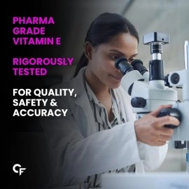 Carbamide Forte Vitamin E 600mg Capsules for Face and Hair | 100% Natural Vitamin E, Paraben Free- 60 Capsules