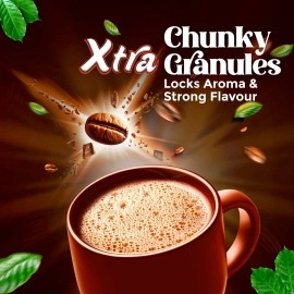 Continental Coffee XTRA Medium Roast Instant Coffee Granules | 70% Coffee & 30% Chicory | 50g Pouch | South Indian Coffee | 1 Pouch (50g)