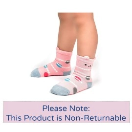 Trendy Dukaan Baby Boy\'s Cotton Anti Slip Grip Socks (Pack of 6), Girls, 18 Months-24 Months