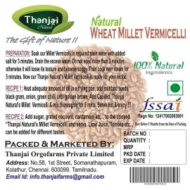 Thanjai Natural\'s Vermicelli Pantry 1000g Made in Wheat Millet Vermicelli 100% Natural (200g X 5)