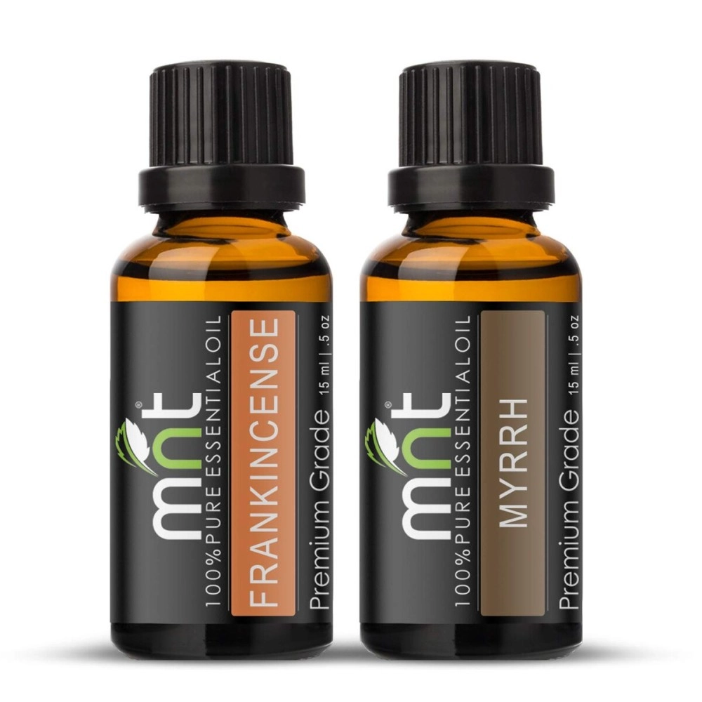 MNT Combo of Frankincense Oil and Myrrh Essential Oil (Each 15ML) - 100% Pure Natural Oil