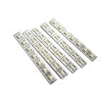 Electronic Spices 4V 7 LED strip aluminium Light Bulbs, Multicolour - Pack of 10