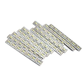 Electronic Spices 4V 7 LED strip aluminium Light Bulbs, Multicolour - Pack of 10