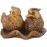 RIPE INDIA Feng Shui Mandarin Ducks (The Symbol of Love and Marriage) Brown Resin Figurine 27707 Brass Color Showpiece