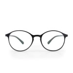 Intellilens Round Blue Cut Computer Glasses for Eye Protection | Zero Power, Anti Glare & Blue Light Filter Glasses | UV Protection Specs for Men & Women | TR90 Frames & CR39 Blue Cut Lens, One Size