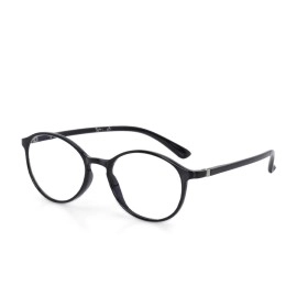 Intellilens Round Blue Cut Computer Glasses for Eye Protection | Zero Power, Anti Glare & Blue Light Filter Glasses | UV Protection Specs for Men & Women | TR90 Frames & CR39 Blue Cut Lens, One Size