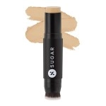 SUGAR Cosmetics Ace Of Face Foundation Stick with In-Built Brush | Lasts 24hrs | Full Coverage Foundation for Women | 12gm - 25 Macchiato