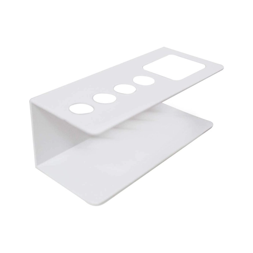 OBASIX Whiteboard Marker & Duster Holder | Color White In Aluminium