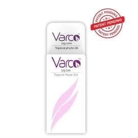 Varco Leg Care Topical Phyto Oil For Management Of Varicose Veins, Spider Veins| Deep Penetration Formula Helps reach the root cause of varicose veins| Reduces Cramps, Painful Legs & Swelling- 60ml