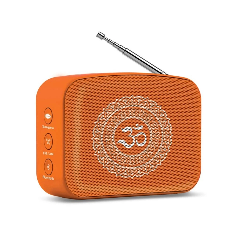Carvaan Saregama Mini Bhakti Bluetooth Speaker (Orange)