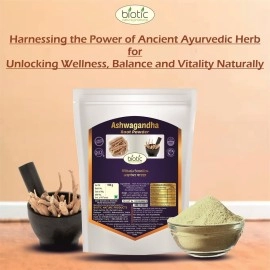 Biotic Natural Ashwagandha and Shatavari Powder - 200gm (100gm each)