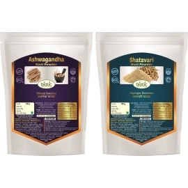 Biotic Natural Ashwagandha and Shatavari Powder - 200gm (100gm each)