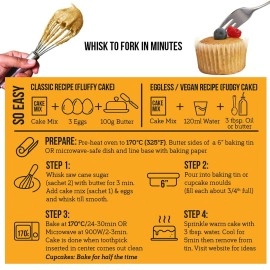 Serapheena Gluten Free Cake Mix - Vanilla 185g |Eggless, No Maida, Vegan, Jowar and Sweet Potato Flour Vanilla Pound |