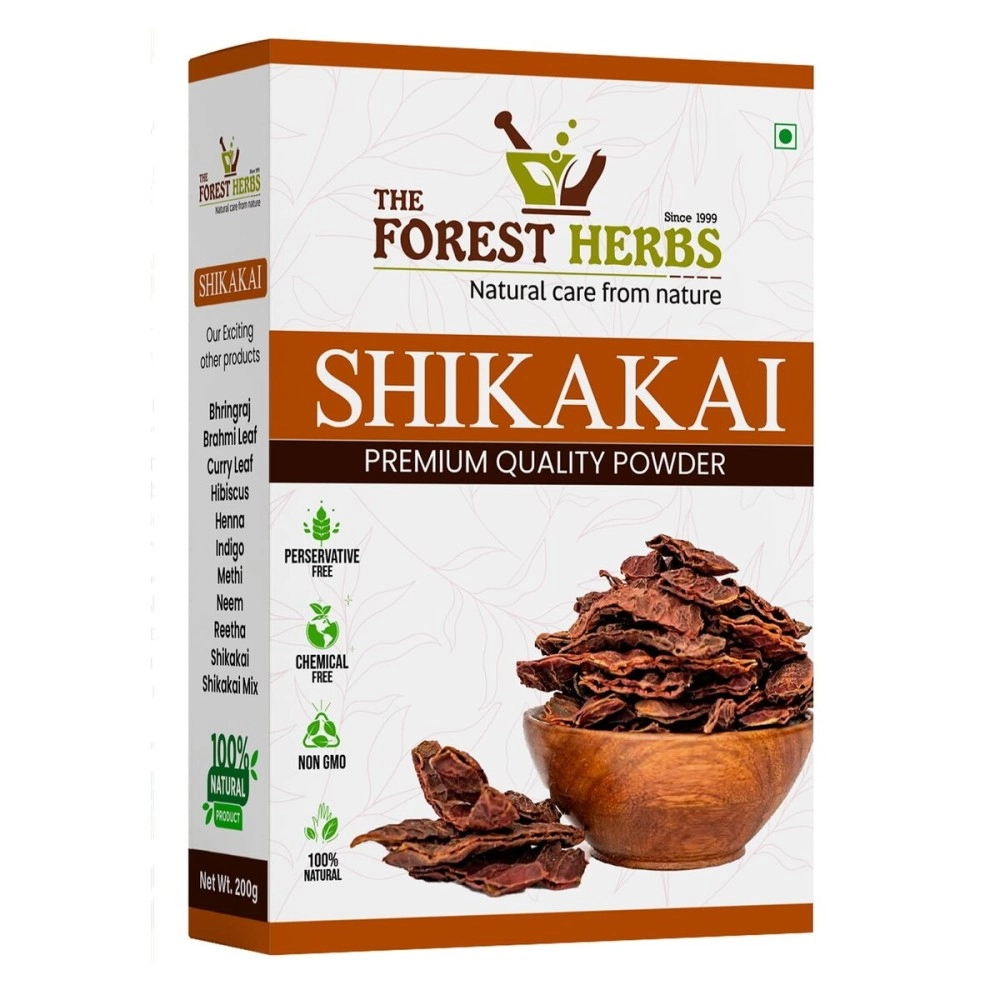 THE FOREST HERBS Natural care from nature 100% Organic Shikakai Powder, Acacia Concinna Excellent Hair Conditioner Powder For Hair - 100 Grams