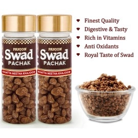 PANJON SWAD Pachak Khatta Meetha Khajoor Flavoured Digestive Candy, 130 gm