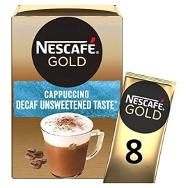 8 Mugs NESCAFE Gold Collection Different Flavors - (Cappuccino Decaf Unsweetened Taste)