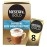 8 Mugs NESCAFE Gold Collection Different Flavors - (Cappuccino Decaf Unsweetened Taste)