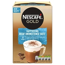 8 Mugs NESCAFE Gold Collection Different Flavors - (Cappuccino Decaf Unsweetened Taste)