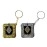 Krisah Plastic Mini Quran Keychain Pack of 2 Golden & Silver