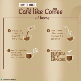 Nescafe Cappuccino Instant Coffee Premix, 25 grams- Pack of 5 - India