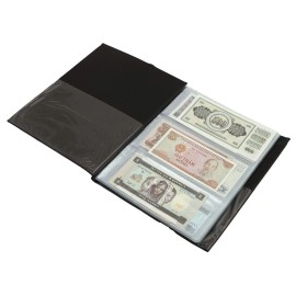 Lewano Leather Currency Storage 90 Pocket Album (B..