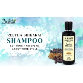 PreVeda Khadi Reetha Shikakai Shampoo - 210ml