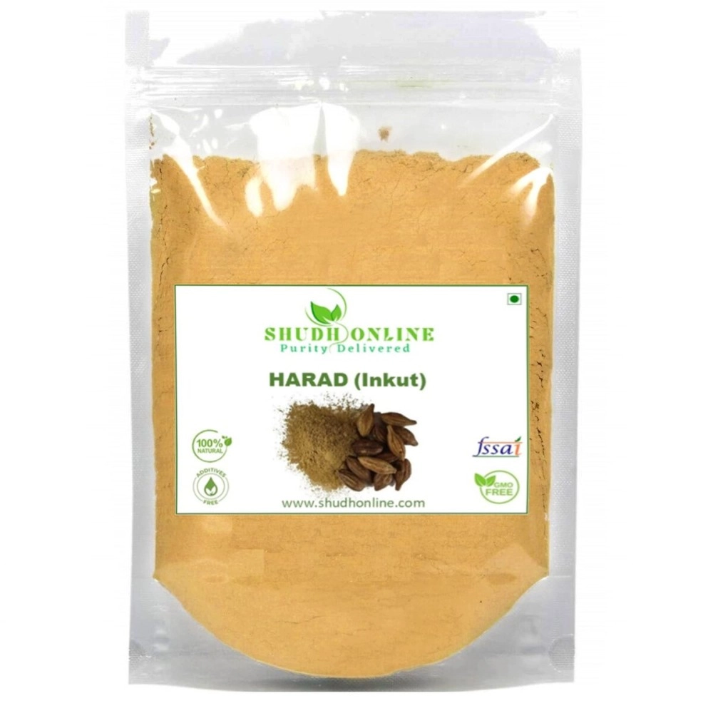 Shudh Online Harad powder, Kadukkai powder for face Orgainic, Badi Haritaki Churna, Inknut, Haralu (100 grams), Harde Seeds for Dark Circles, Karakkaya, Terminalia Chebula, Karakaya for Cough, Eating