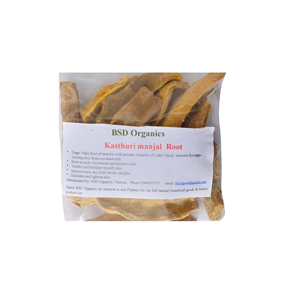 BSD Organics root of turmeric/kasthuri manjal/Wild Turmeric - 50 G