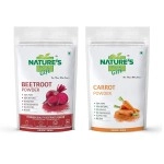 NATURES GIFT - FOR THOSE WHO CARES Beetroot Powder & Carrot Powder - 1 KG Each (Super Saver Combo Pack)