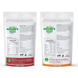 NATURES GIFT - FOR THOSE WHO CARES Beetroot Powder & Carrot Powder - 1 KG Each (Super Saver Combo Pack)