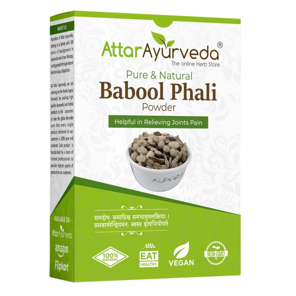 Attar Ayurveda Babool Phali Powder (500 grams) - Babool Fali - Kikar Phali - Kikar Fali