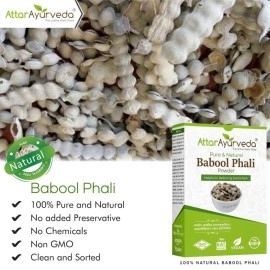 Attar Ayurveda Babool Phali Powder (500 grams) - Babool Fali - Kikar Phali - Kikar Fali