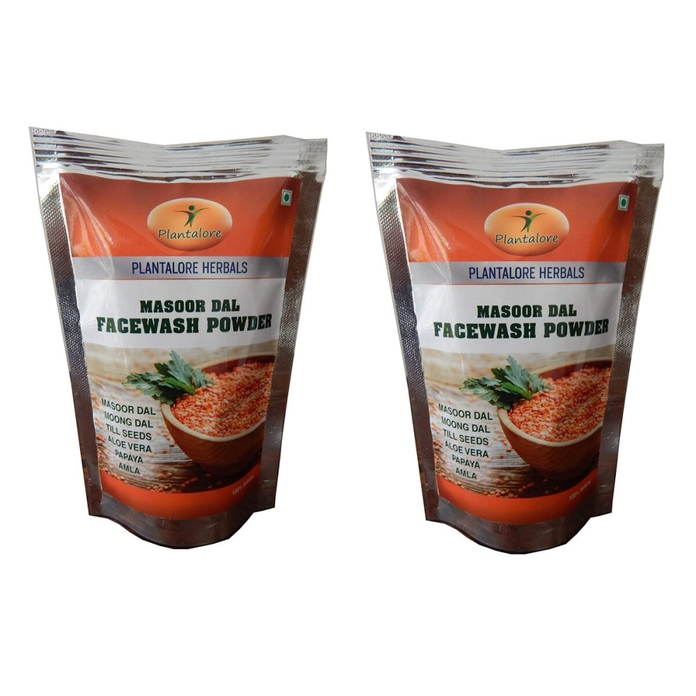 Plantalore Herbals Masoor Dal Facewash powder (Pack of 2)