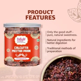 Delight Foods Premium Calcutta Meetha Paan without Supari (300g)