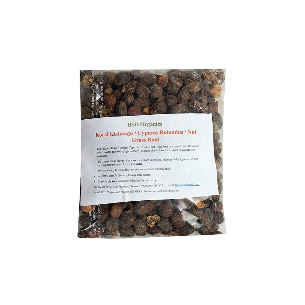 Bsd Organics Korai Kizhangu Cyperus Rotundus Nut Grass Root - 200 G