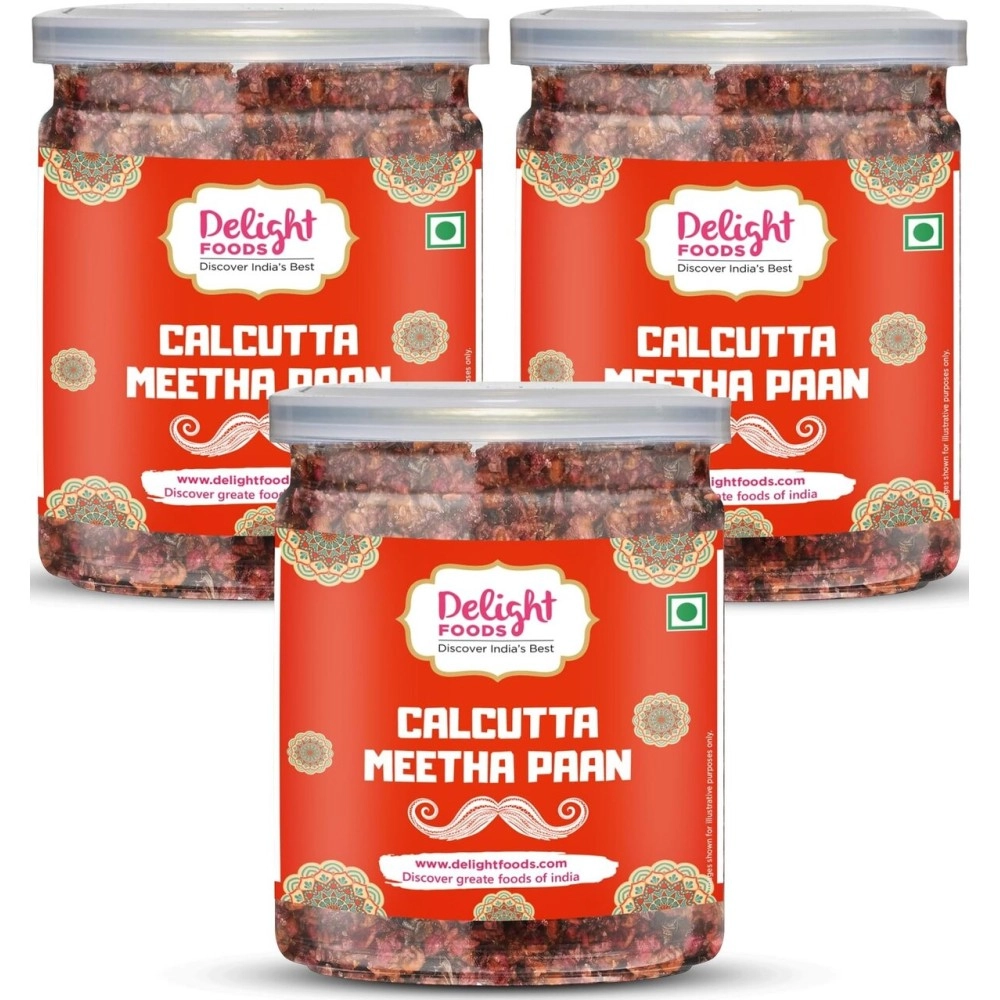 Delight Foods Premium Calcutta Meetha Paan Without Supari Mouth Freshener (200g)