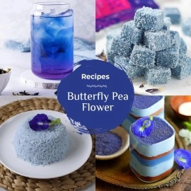 BLUE TEA - Butterfly Pea Flower Tea (50 g) | NATURAL COLORANT for Food, Iced Teas, Coolers, Cocktails | NON-GMO - Gluten Free - Caffeine-free
