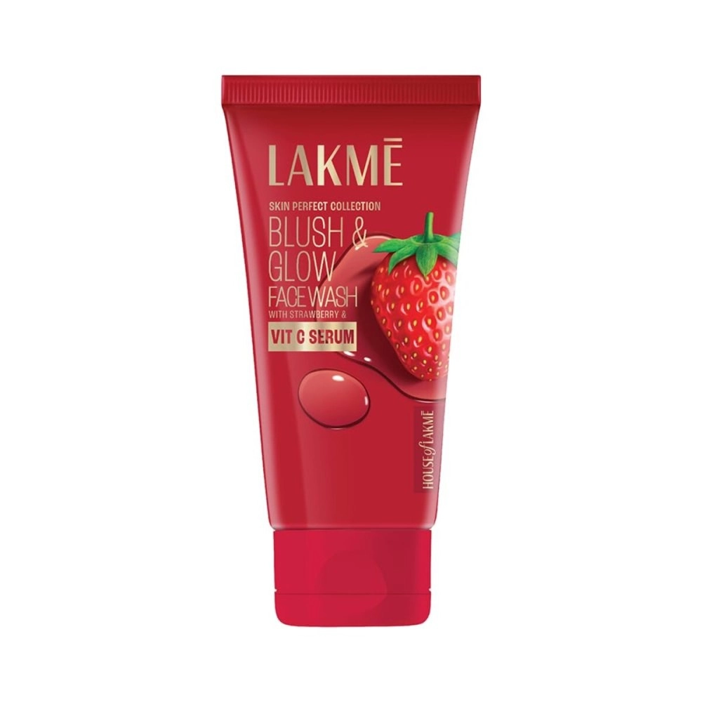 LAKM Blush & Glow Strawberry Blast Face Wash, 50 Gm, Multi