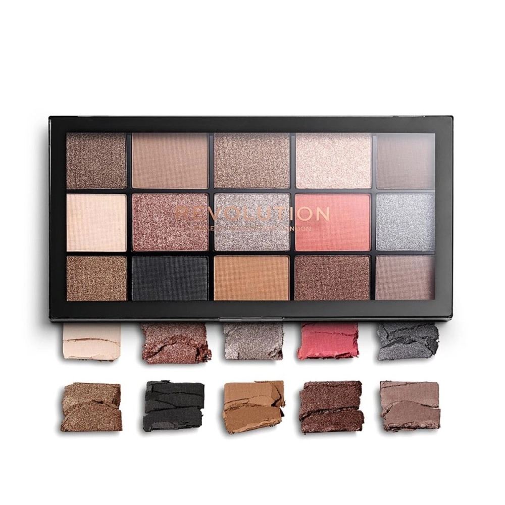 Revolution Beauty London, Reloaded, Eyeshadow Palette, Hypnotic, 15 Shades, 16.5g