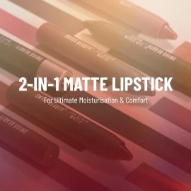 Swiss Beauty Stain Matte Lipstick | Long Lasting, Hydrating & Lightweight Lipstick | Hot Pink, 3.4gm|