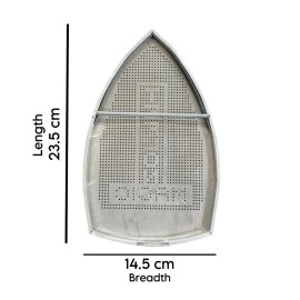 Zenith Pack of 2 Teflon Ironing Shoes - ES-300L Big Size | Fits Silver Star & OW-BOOS ES-300L Steam Irons | Non-Stick Surface for Smooth Gliding | Protects Fabric & Soleplate from Heat & Residue