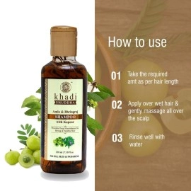 Khadi Suddha Amla Bhringraj Hair Shampoo - No Sls Sles and Paraben, 210 ml