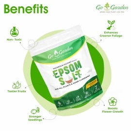 Go Garden Epsom Salt Magnesium Sulphate For Plant Growth - 450 Gms, Powder
