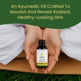 Kerala Ayurveda Nalpamaradi Keram | Ayurvedic Tan Removal & Pigmentation Oil for Face & Body | Turmeric Oil for Glowing Skin & Radiance | 100 ml