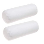 Royalking Nylon Royal Trend Super Quality Vacuum Packed White Bed Pillow Bolster Having 1000 Grams Super Plush Reliance Gel-Fiber Filling Sized 16X34Inches Set Of 2