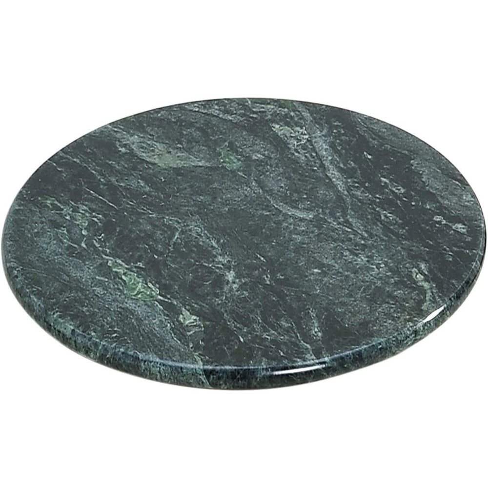 Jaipur Ace Indian Green Marble Chakla/Rolling Pin Board/Roti Maker/Phulka Maker/Chapati Maker for Home & Kitchen | Full Finished Marble Roti Maker Kitchen Utensil (10 Inch)