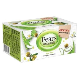 Pears Natural Aloe Vera Detoxifying Soap Bar, 125 g (Pack of 3)