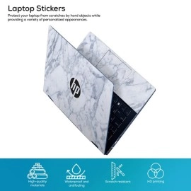 Galaxsia Marble D4 Vinyl Laptop Skin/Sticker/Cover/Decal Compatible for 15.6 Inches Hp Laptop Or Notebook.