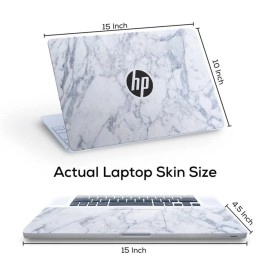 Galaxsia Marble D4 Vinyl Laptop Skin/Sticker/Cover/Decal Compatible for 15.6 Inches Hp Laptop Or Notebook.