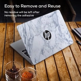 Galaxsia Marble D4 Vinyl Laptop Skin/Sticker/Cover/Decal Compatible for 15.6 Inches Hp Laptop Or Notebook.